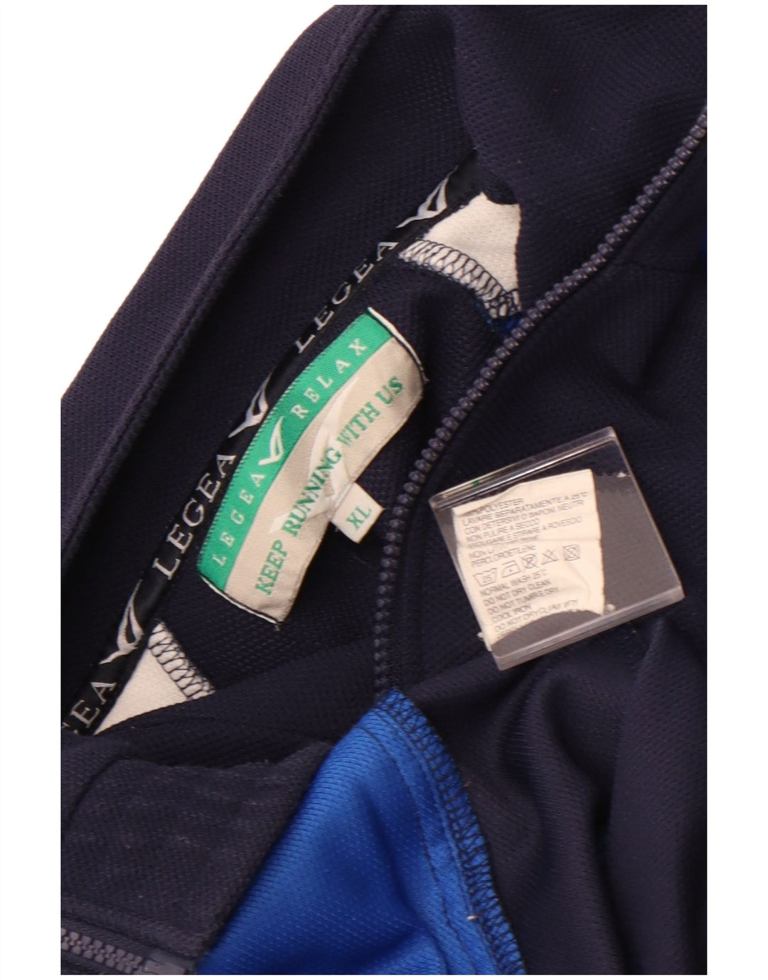 LEGEA Gornja jakna muške trenirke XL tamnoplavi poliester u boji