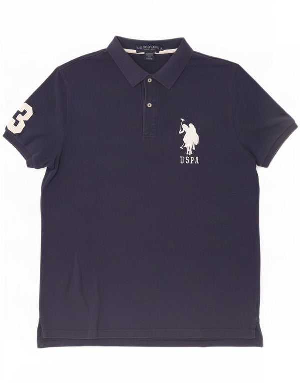 U.S. Polo Assn. Muška grafička polo majica XL tamnoplavi pamuk