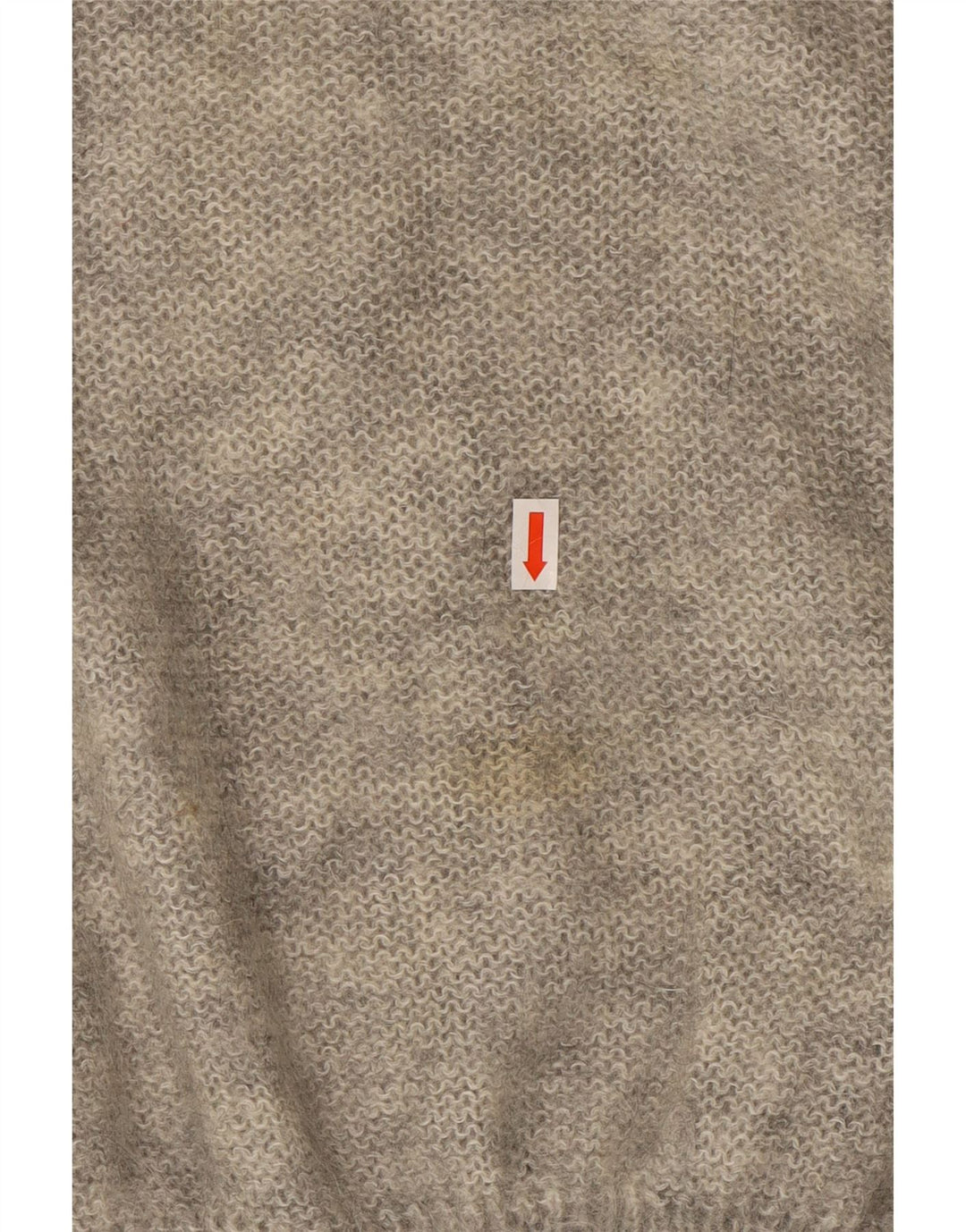 VINTAGE ženski džemper s kornjačastim ovratnikom UK 18 XL sivi cvjetni moher