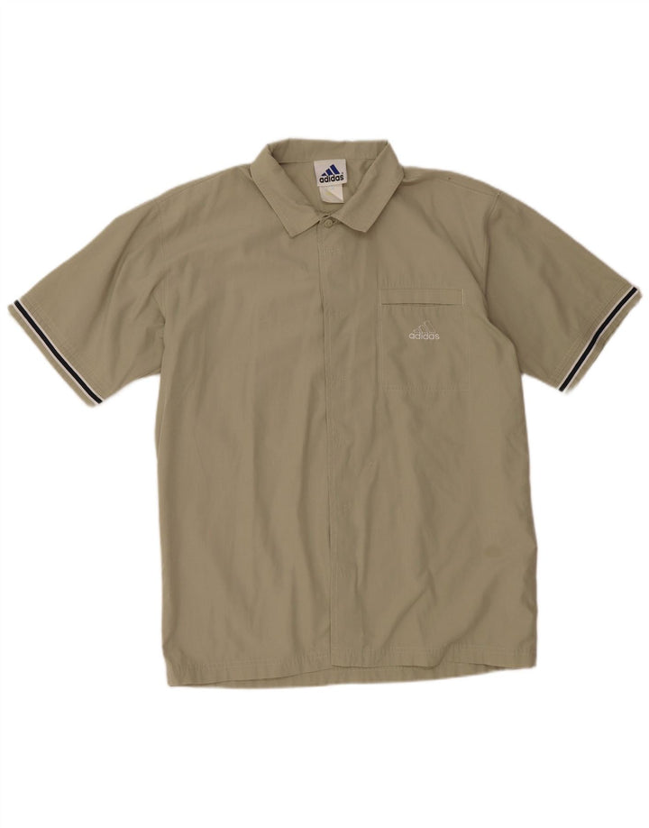 ADIDAS muška košulja kratkih rukava UK 38/40 srednje kaki poliester