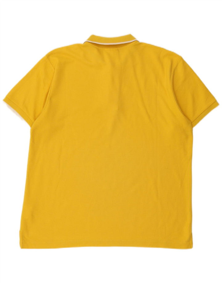 Reebok Mens Classic Polo Shirt Medium Yellow Cotton