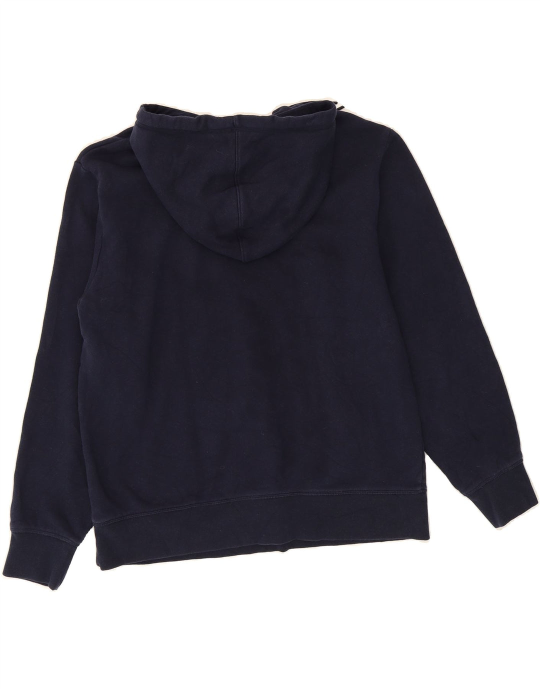 REEBOK Mens Graphic Hoodie Jumper Medium Navy Blue Cotton Vintage Reebok and Second-Hand Reebok from Messina Hembry 