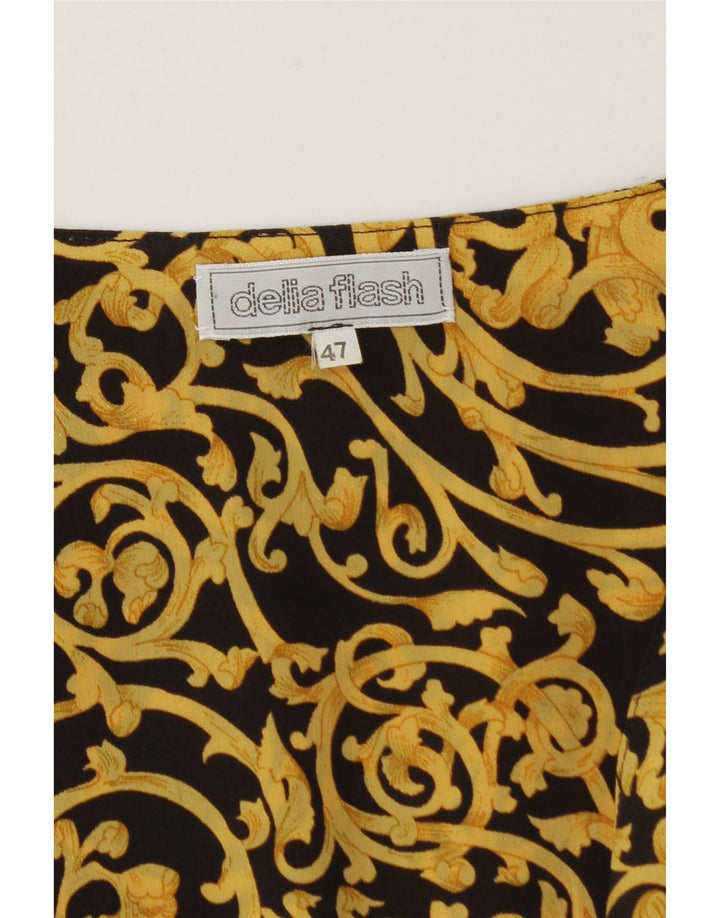 VINTAGE Womens Abstract Pattern Cardigan Top IT 47 Large Yellow Vintage Vintage and Second-Hand Vintage from Messina Hembry 