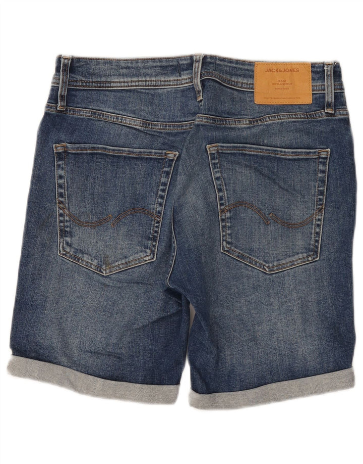 JACK & JONES Muške traper kratke hlače male W29, plavi pamuk