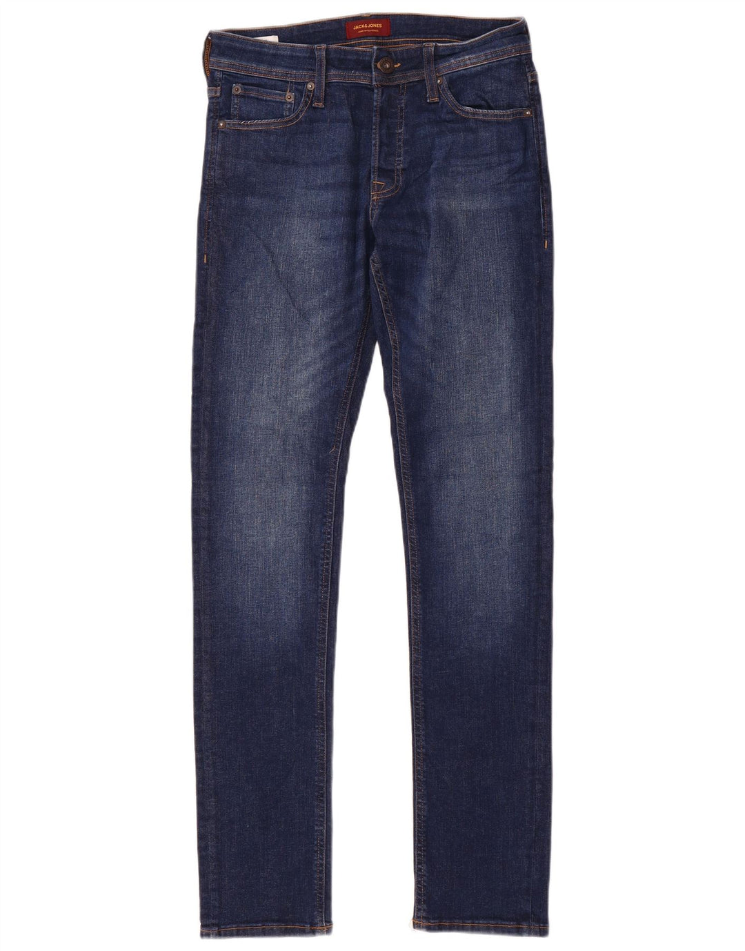 Jack & Jones muške uske traperice W30 L34 plavi pamuk