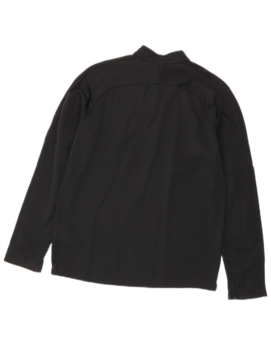 Nike Boys Dri Fit Zip Neck Pulover Top Trenirka 13-14 Years XL Black