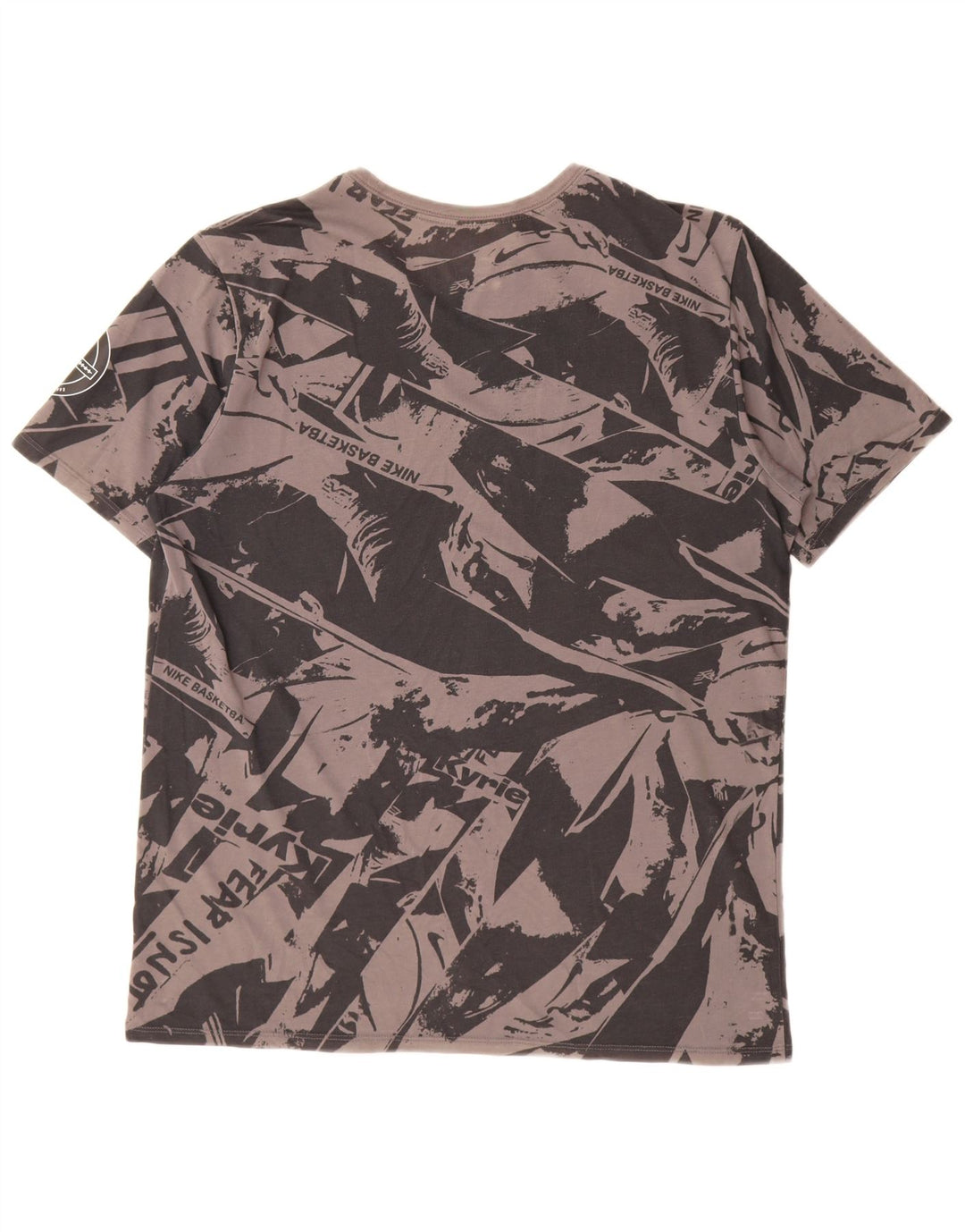 Nike Dri Fit majica kratkih rukava s apstraktnim uzorkom velika siva