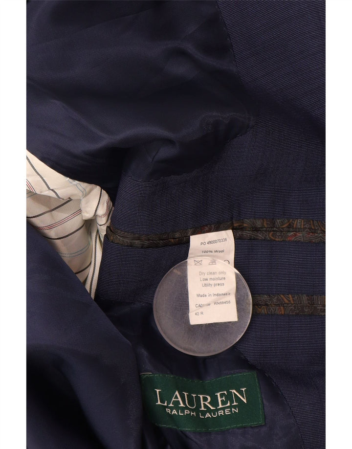 RALPH LAUREN Muški sako sa 2 gumba UK 42 XL Mornarsko plava vuna