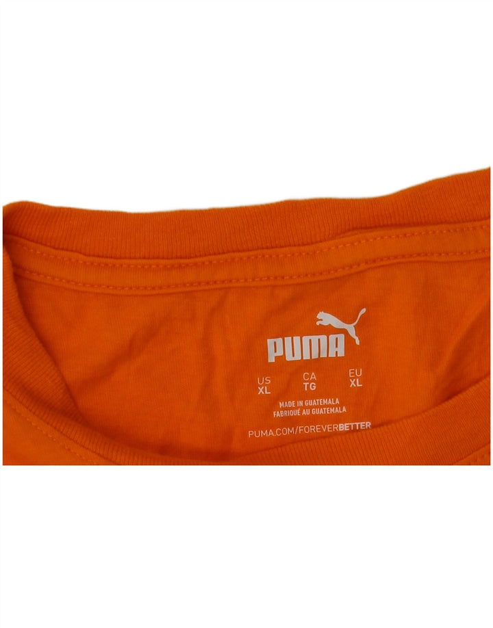 Puma muška majica s grafičkim motivima XL narančasta
