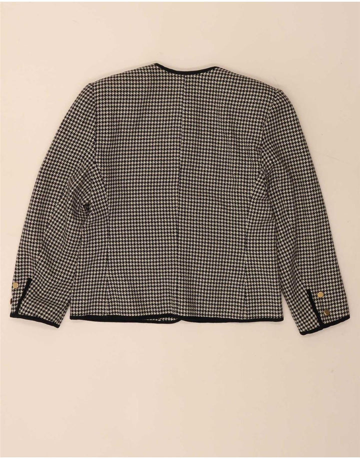 Vintage dvodijelni set ženskih suknji s 5 gumba IT 46 Large W28 crna houndstooth