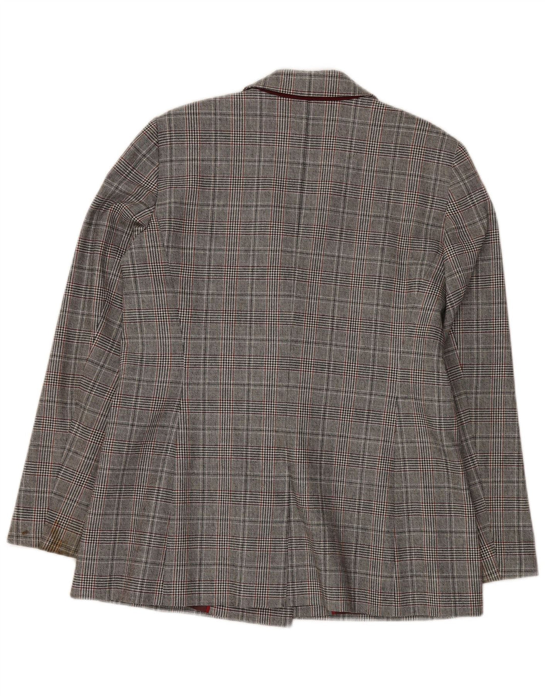 JIGSAW Ženska jakna s dvostrukim kopčanjem UK 14 Large Gray Houndstooth