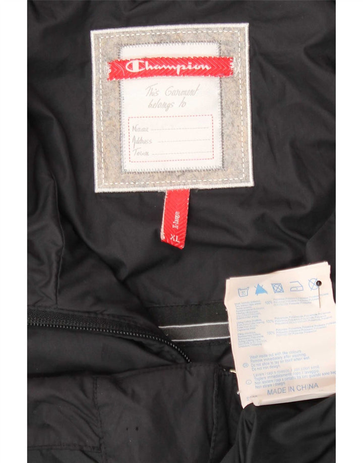 Champion ženska podstavljena jakna UK 18 XL crni poliester