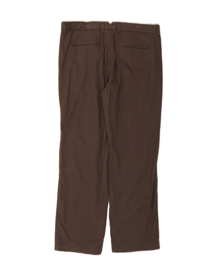 MARKS & SPENCER Mens Blue Harbour Straight Chino Trousers W38 L33 Grey Vintage Marks & Spencer and Second-Hand Marks & Spencer from Messina Hembry 