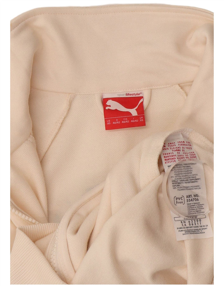 Puma ženska gornja jakna trenirke UK 6 XS bijeli poliester