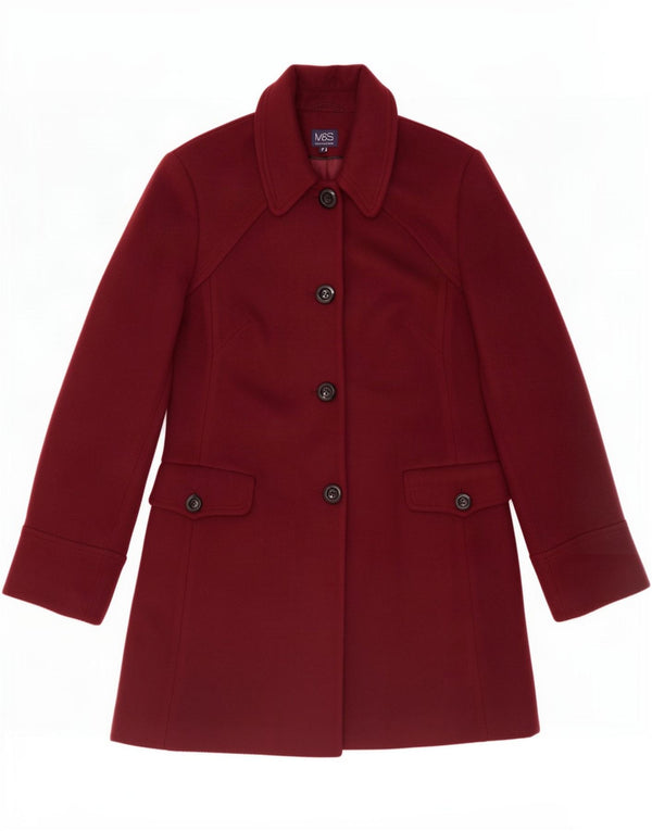 Marks & Spencer ženski kaput UK 12 Medium Bordo poliester