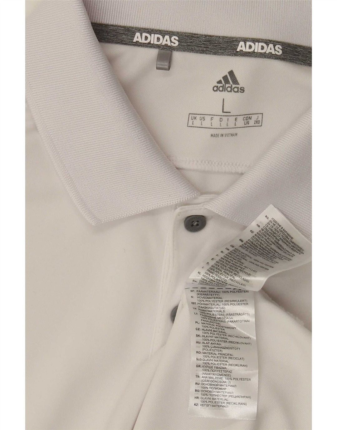 Adidas muška polo majica velika bijela poliester