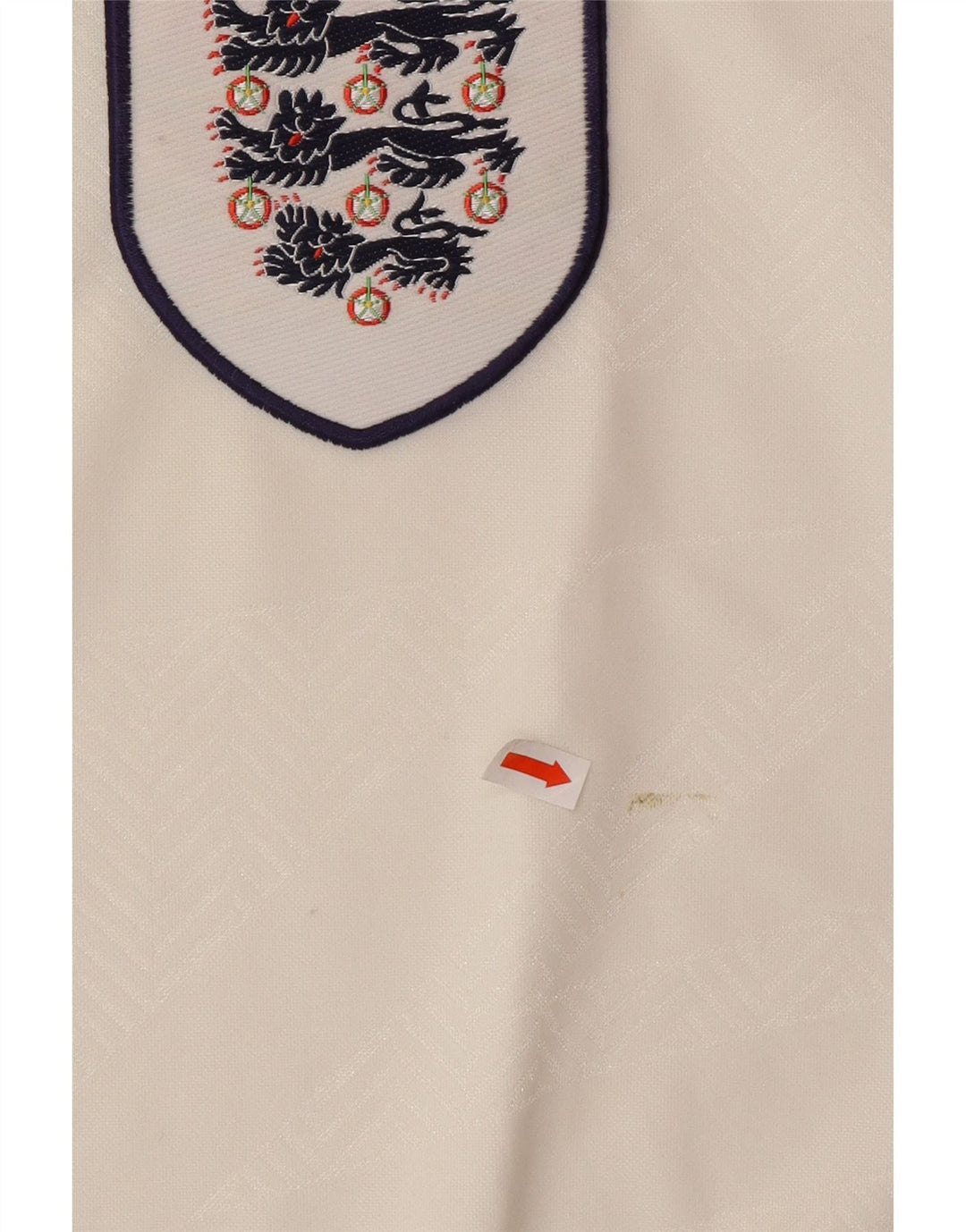 UMBRO Muška Engleska 1993-1994 Home Graphic Polo majica XL bijeli poliester