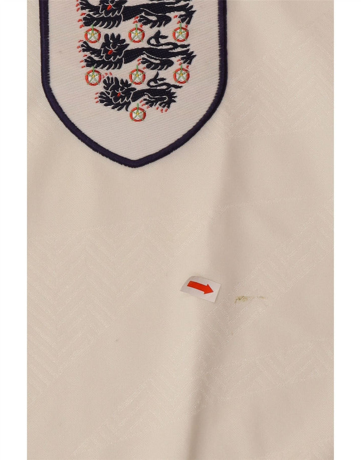 UMBRO Muška Engleska 1993-1994 Home Graphic Polo majica XL bijeli poliester