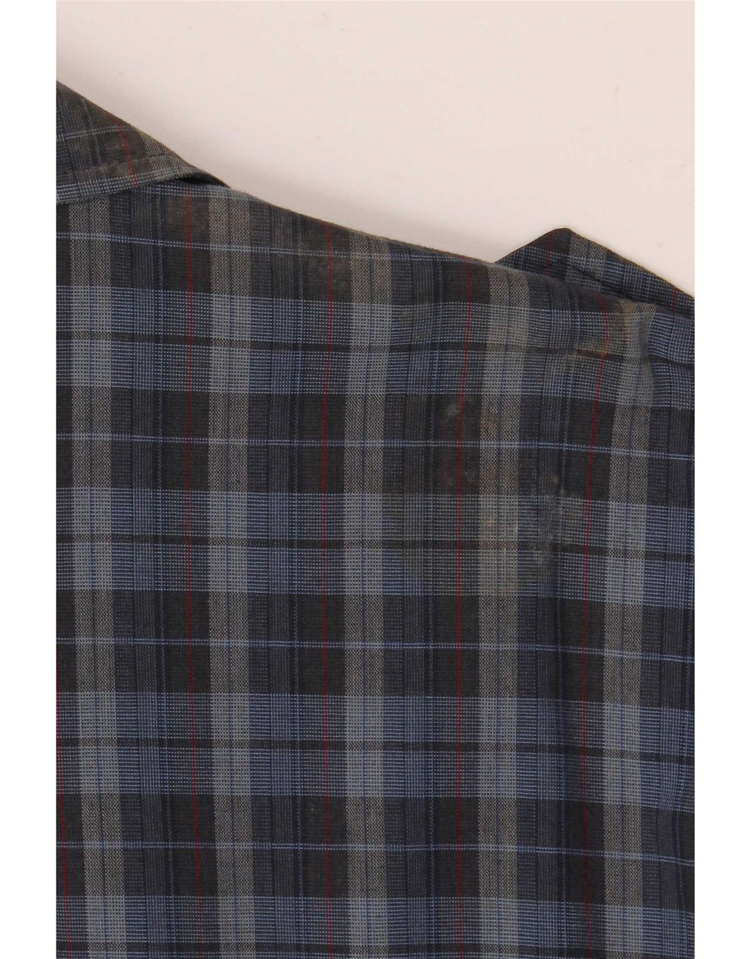 Vintage muška vojna bomber jakna IT 52 XL plavi karirani poliester