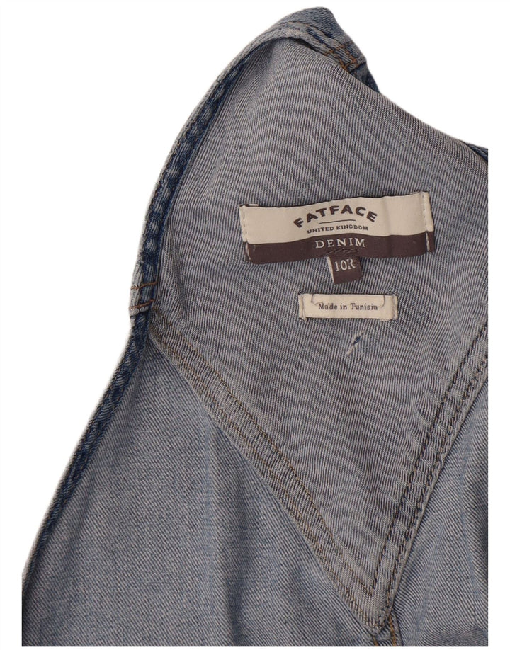 Fat Face ženske traper hlače Dungarees UK 10 male W34 plave