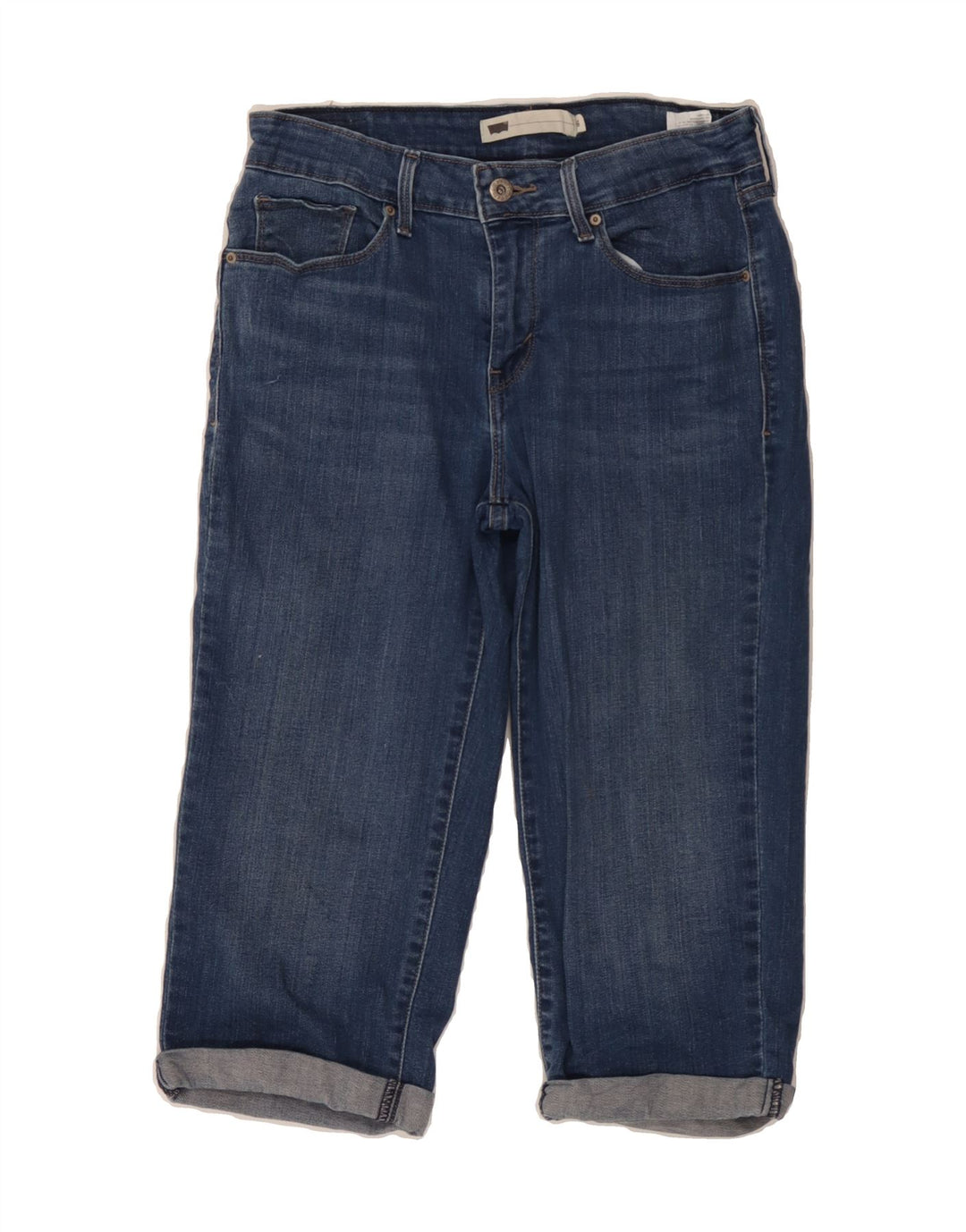 LEVI'S Womens Capri Jeans W28 L17 Blue Cotton Vintage Levi's and Second-Hand Levi's from Messina Hembry 