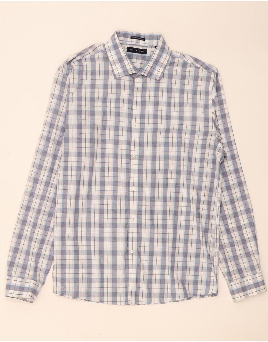 Tommy Hilfiger muška košulja veličina 16 1/2 veliki plavi karirani