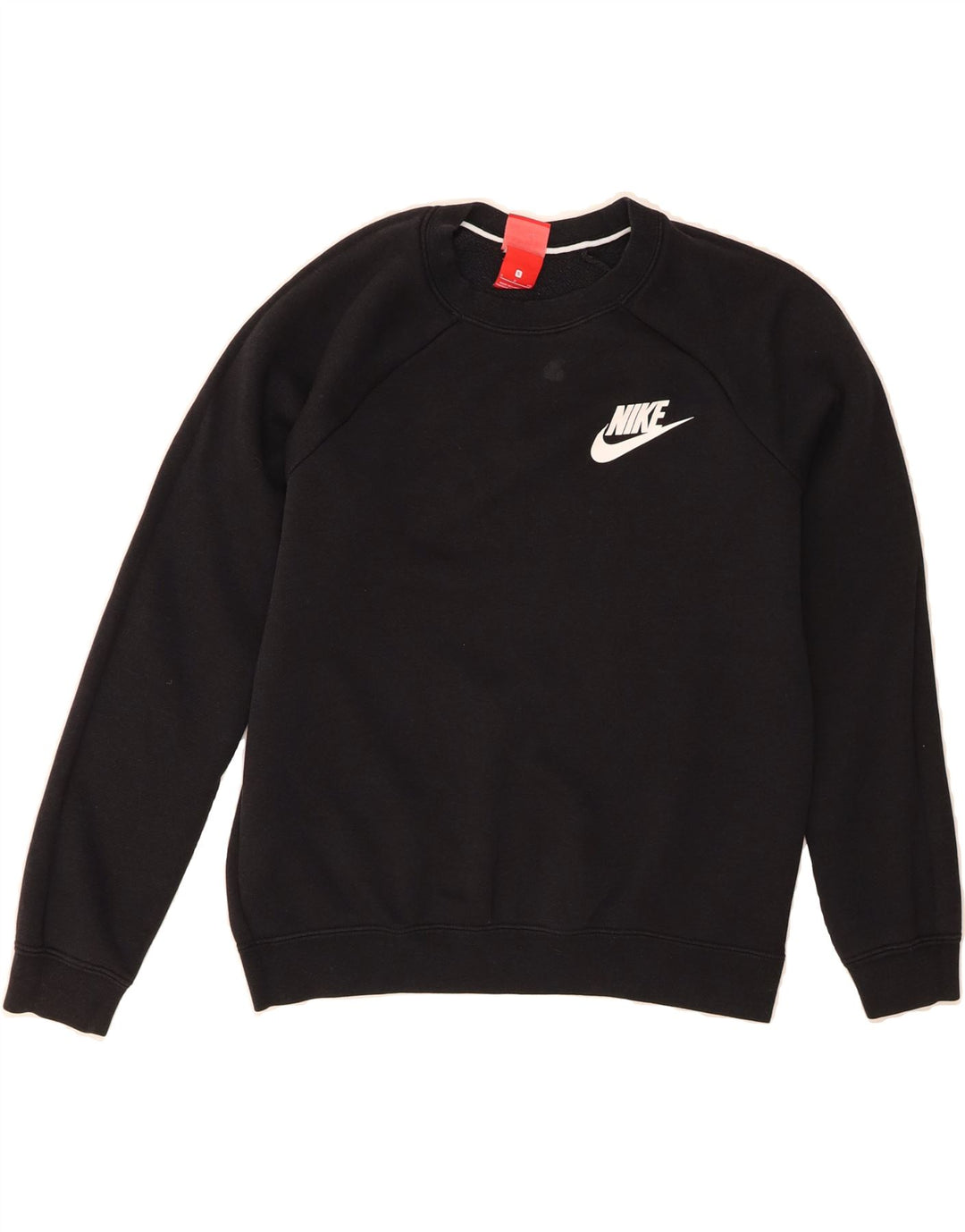 NIKE Womens Oversized Sweatshirt Jumper UK 10 Small Black Cotton Vintage Nike and Second-Hand Nike from Messina Hembry 