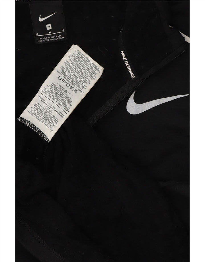 NIKE Muška pulover trenirka s patentnim izrezom Srednji crni poliester