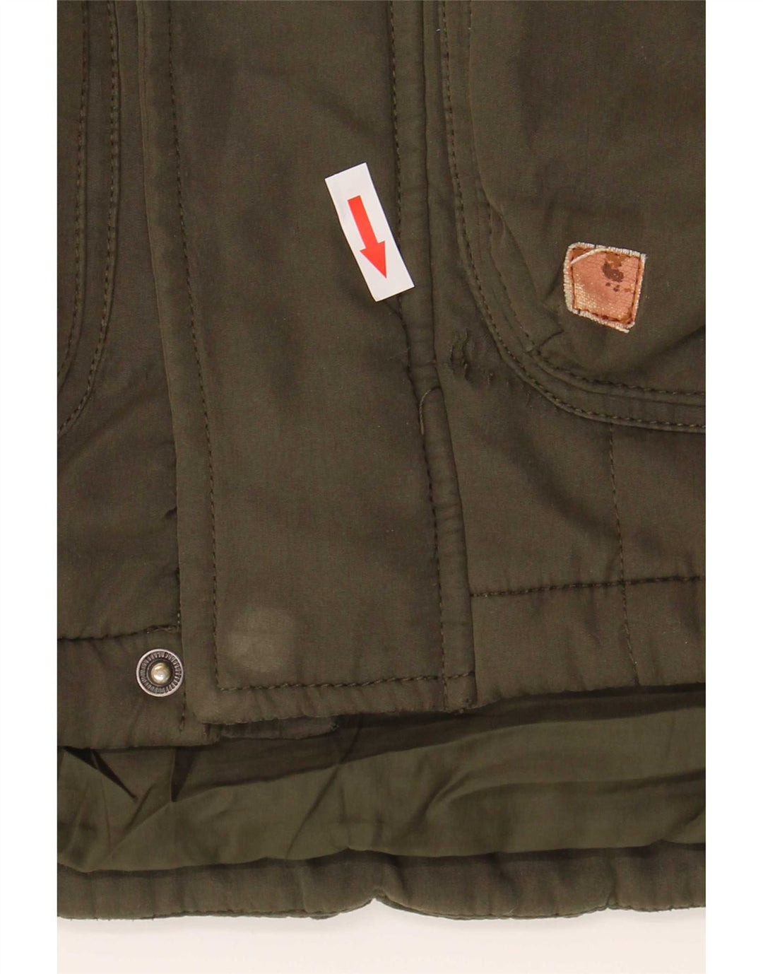 Jack & Jones muška vjetrovka s kapuljačom UK 38 Medium kaki poliester