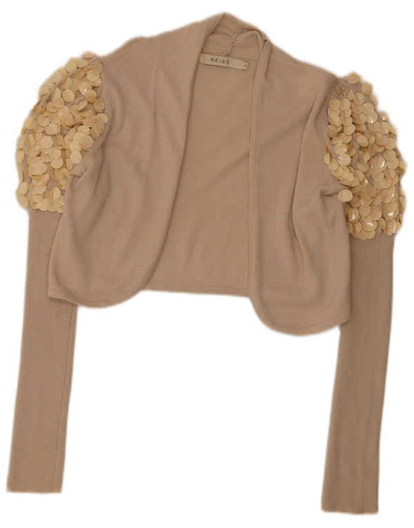 Ženski bolero džemper Reiss UK 14 srednje bež viskoza