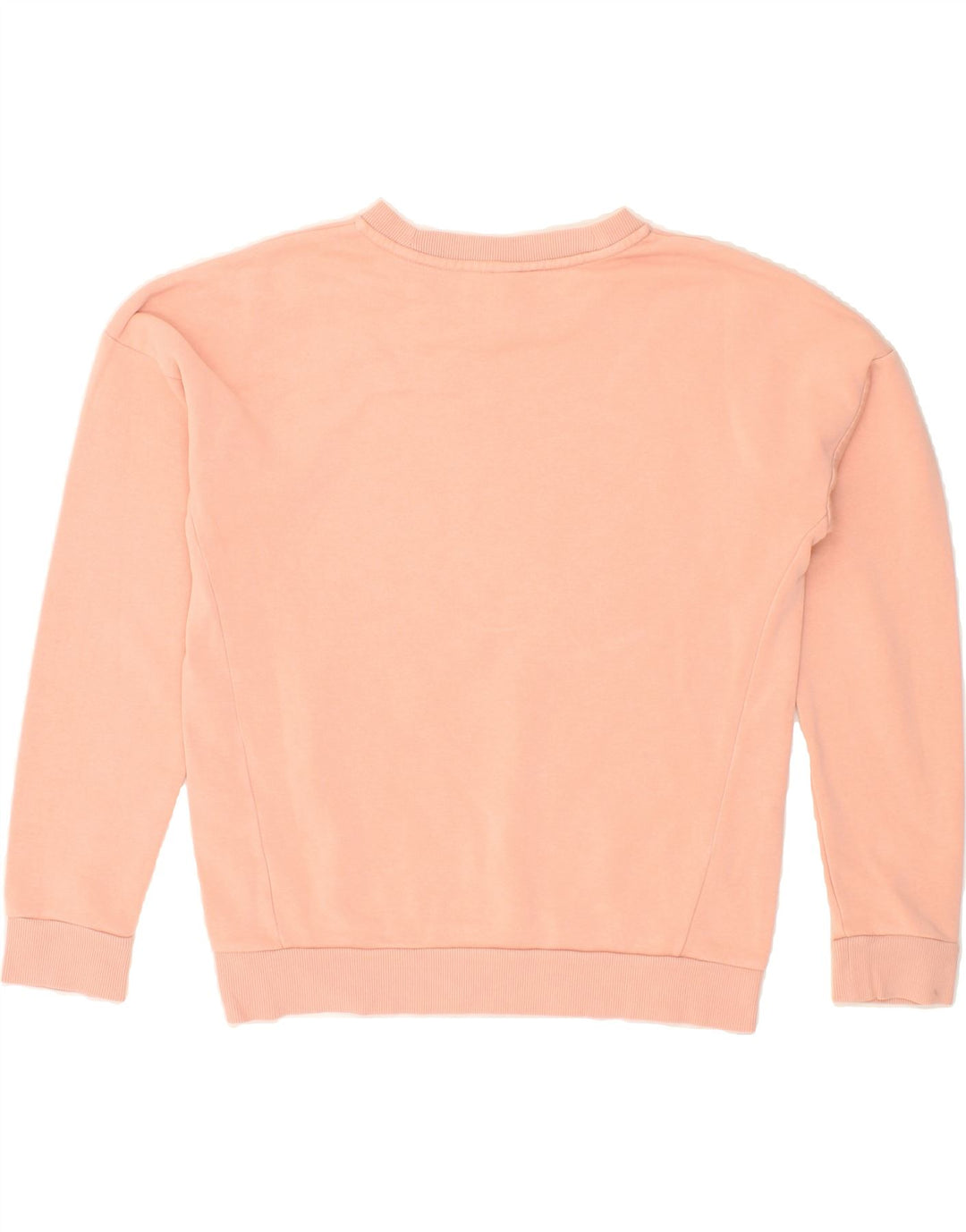 ADIDAS Womens Oversized Graphic Sweatshirt Jumper UK 8/10 Small Orange Vintage Adidas and Second-Hand Adidas from Messina Hembry 