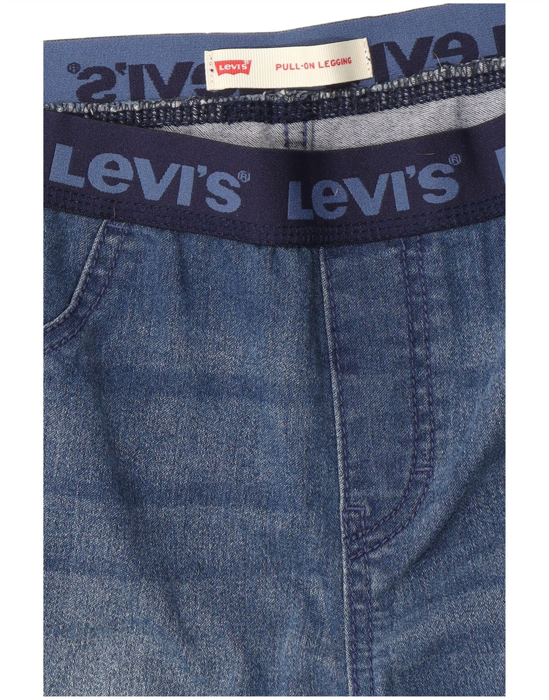 LEVI'S ženske uske traperice s grafičkim tajicama W28 L28 Plava