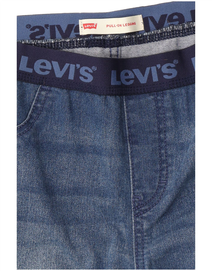 LEVI'S ženske uske traperice s grafičkim tajicama W28 L28 Plava