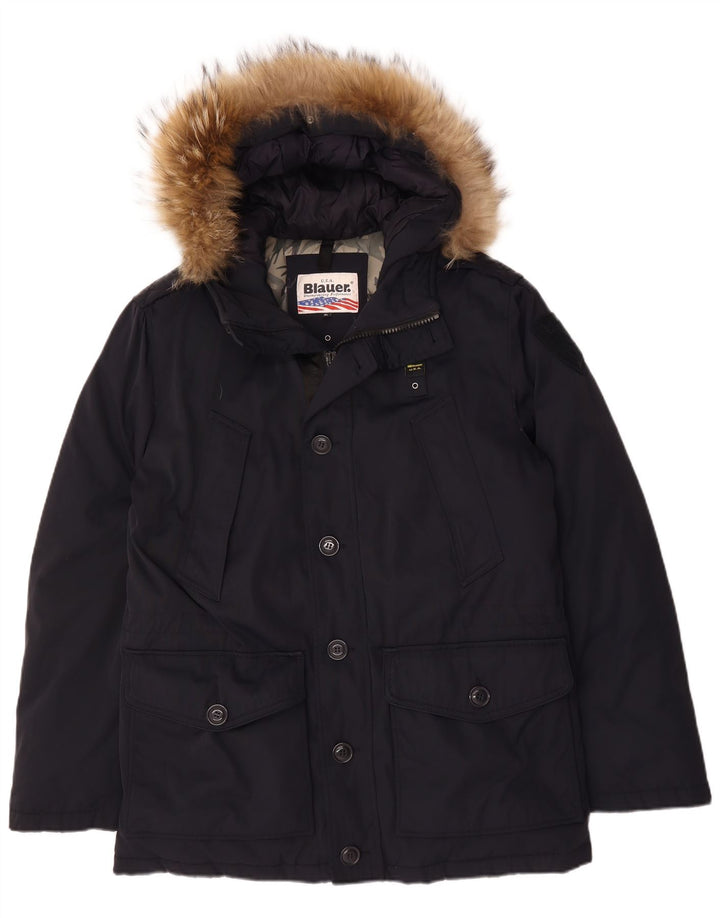 BLAUER muška parka jakna s kapuljačom UK 42 XL tamnoplava