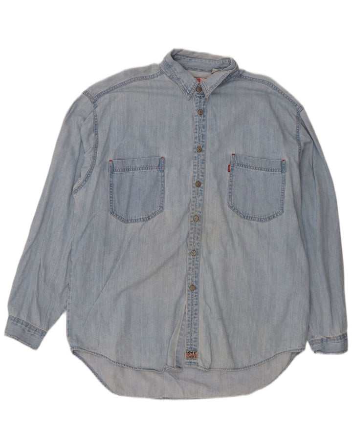Levi's muška traper košulja XL plavi pamuk