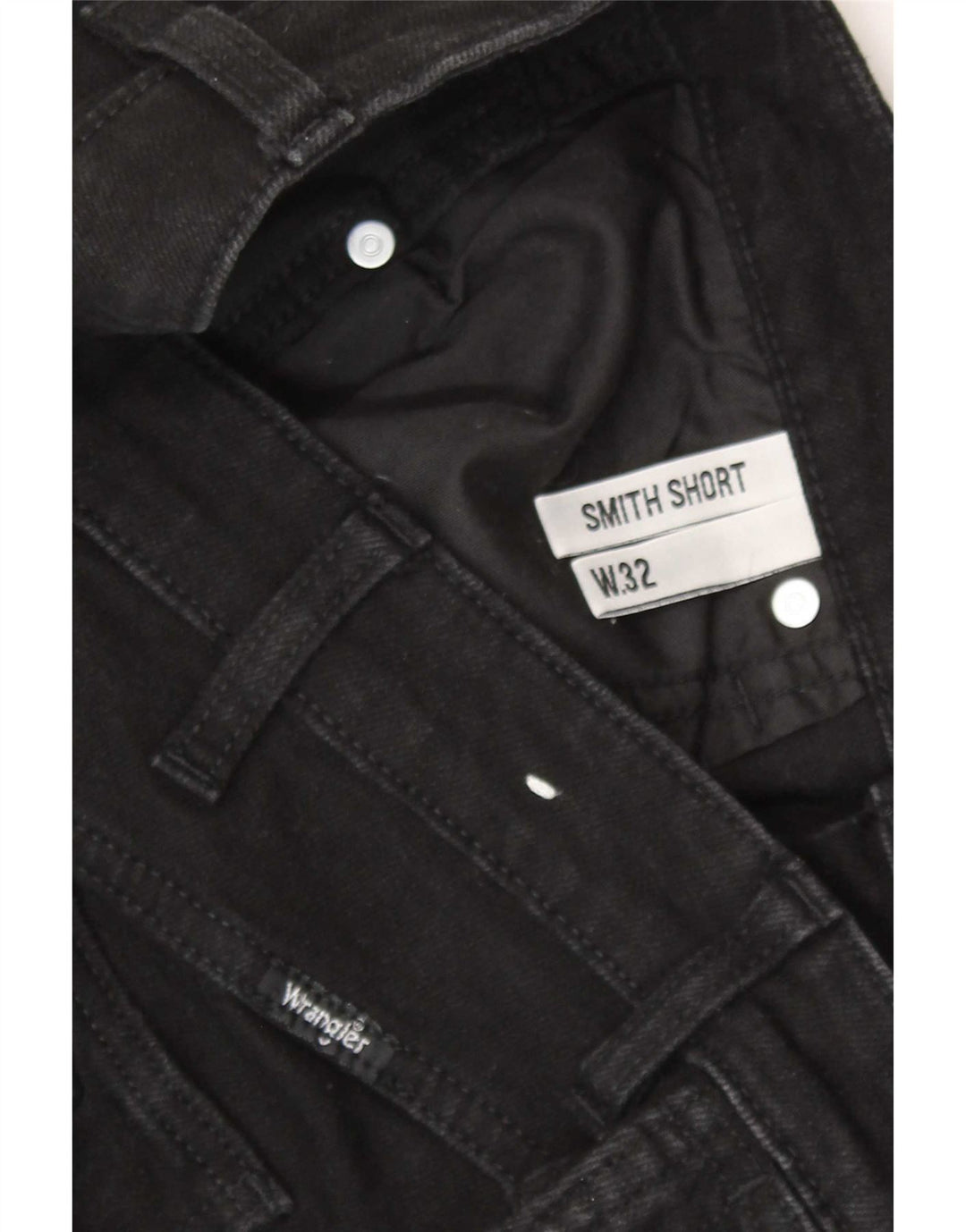 Wrangler muške kratke traper kratke hlače W32 Srednje crni pamuk
