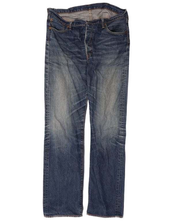Levi's muške ravne traperice W38 L36 plavi pamuk