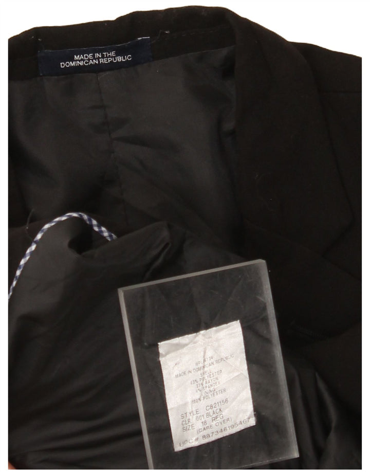 VINTAGE sako sa 2 gumba za dječake 15-16 godina, crni poliester