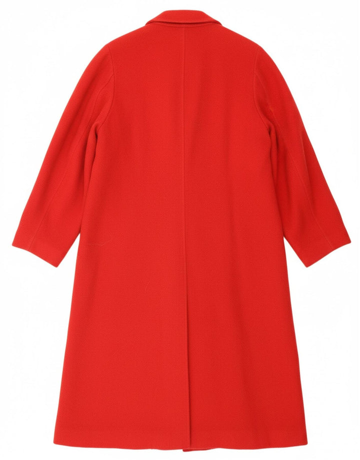 VINTAGE Womens Overcoat UK 16 Large Red