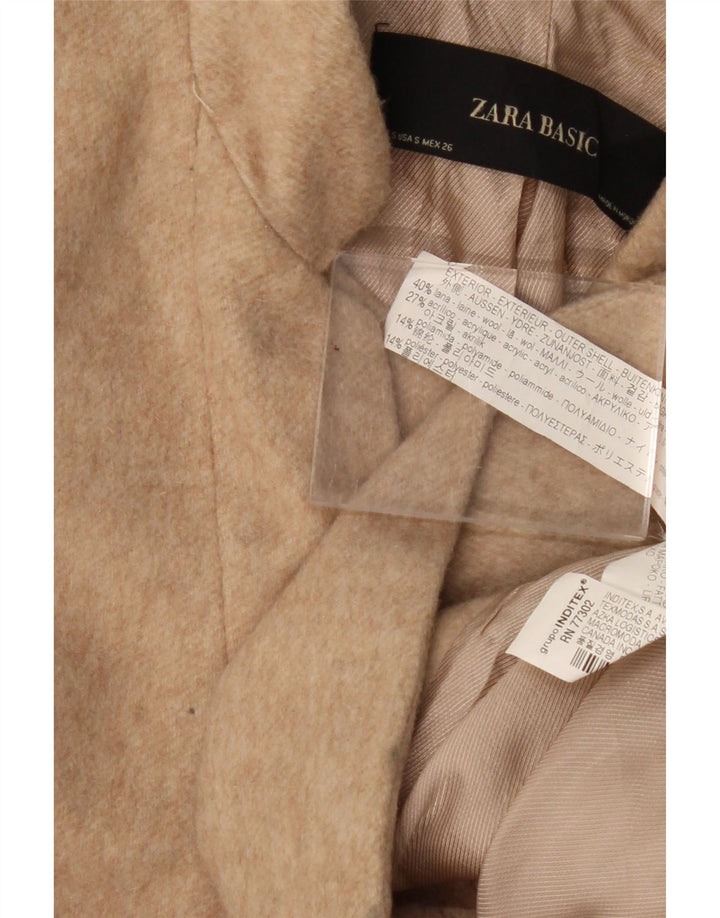 Zara ženski kaput UK 10 Small Beige Wool