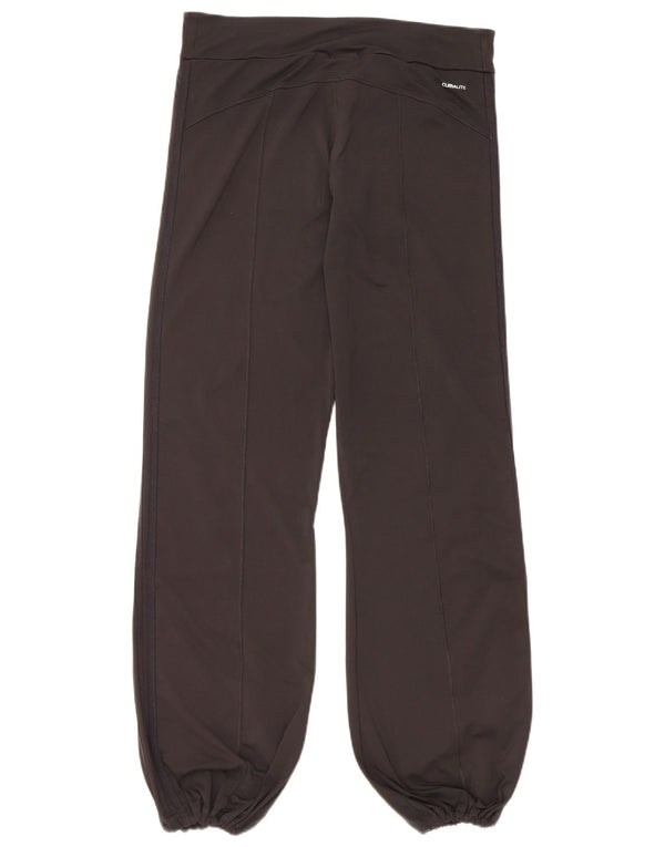Adidas Womens Climalite Tracksuit Trousers Joggers UK 14 Medium Black