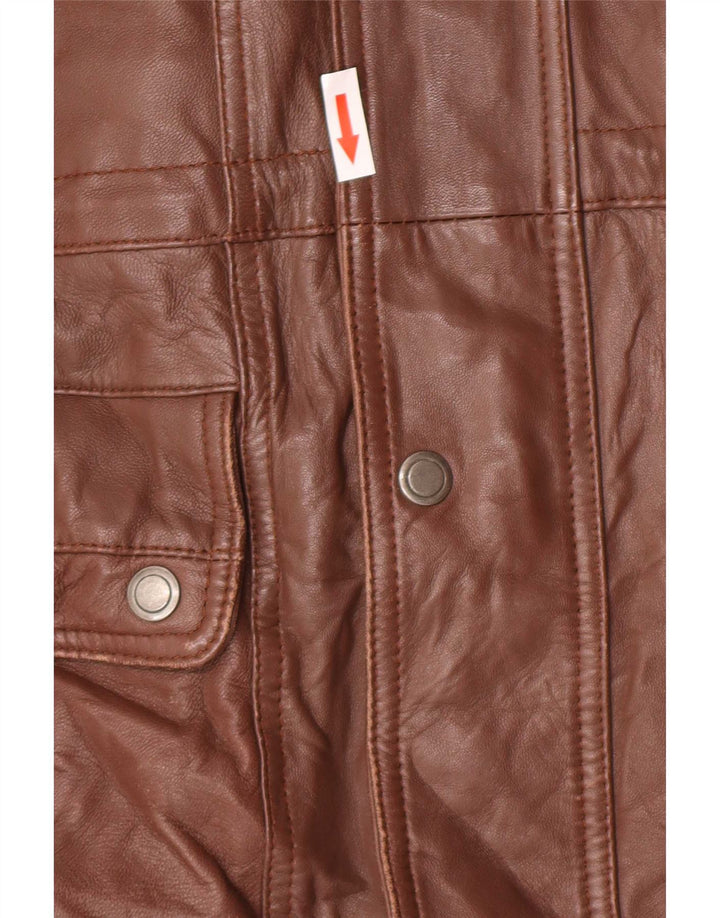 Vintage muški kožni kaput UK 40 Large Brown