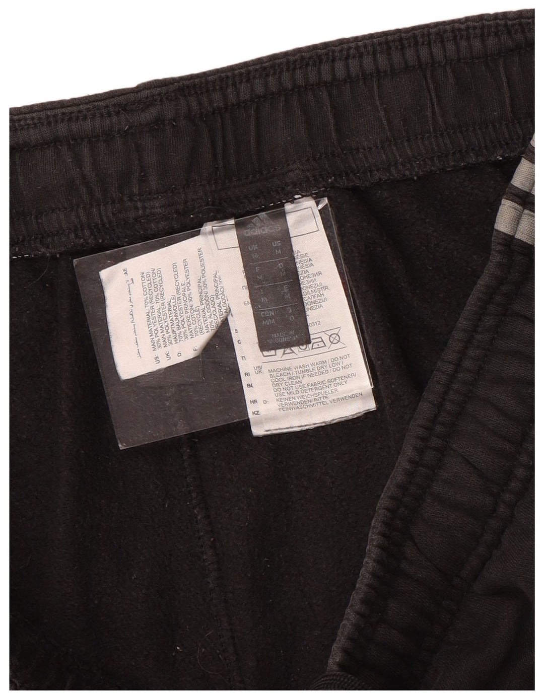 ADIDAS Ženska trenirka Hlače Joggers UK 12 Srednje crni pamuk