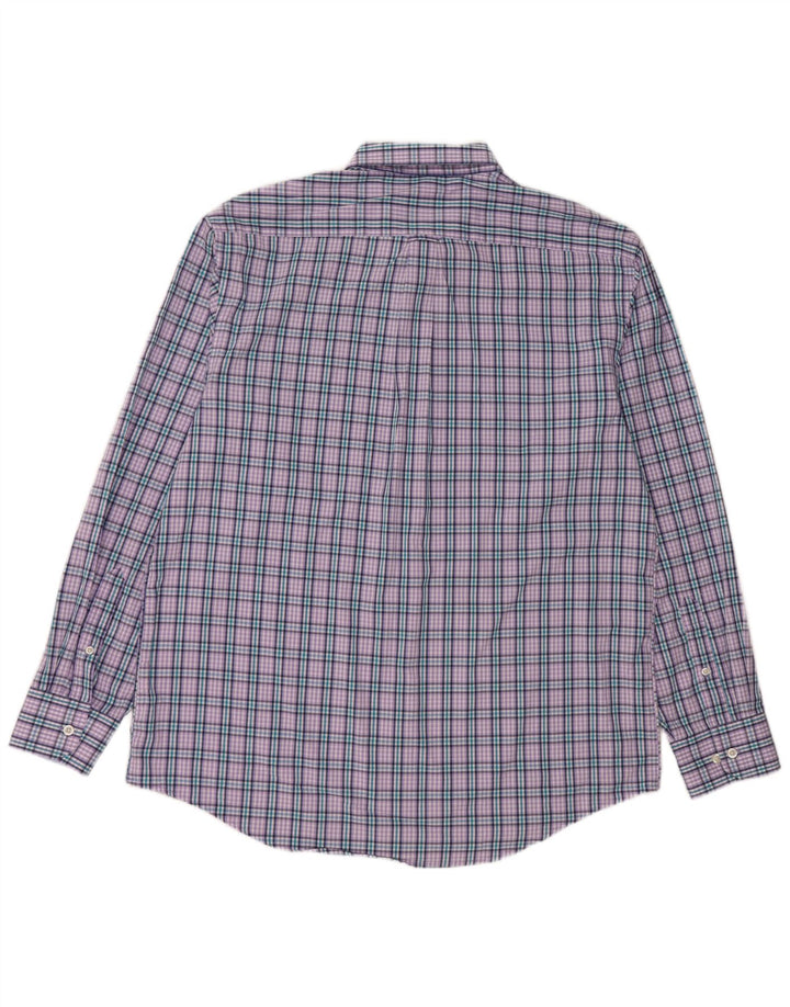 IZOD Muška flanelska košulja, veliki ljubičasti karirani pamuk