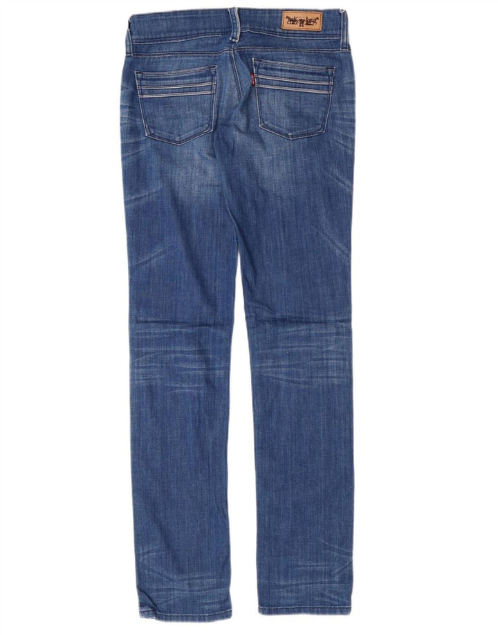 LEVI'S Ženske uske traperice W28 L32 Plavi pamuk