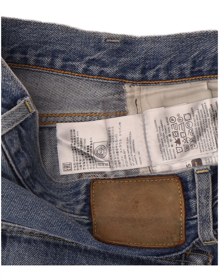 Levi's muške ravne traperice W34 L32 plavi pamuk