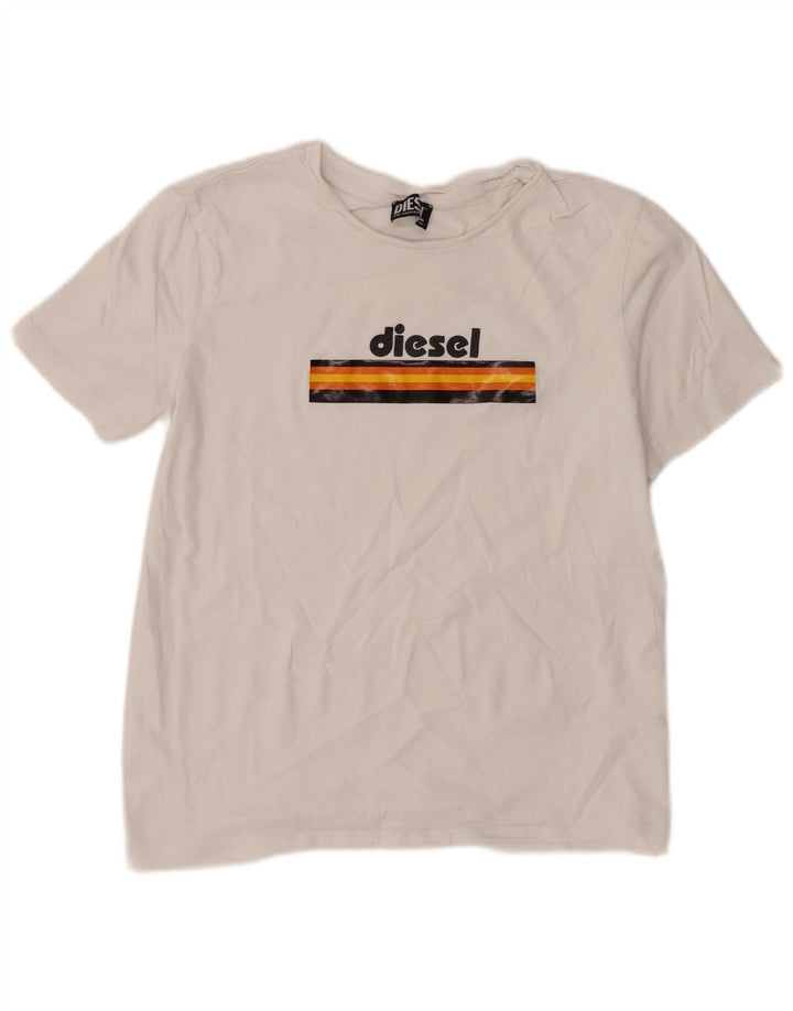Diesel Ženska majica s grafičkim motivima UK 14 Large White