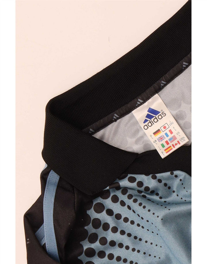Adidas muška majica dugih rukava s grafikama, veliki plavi poliester