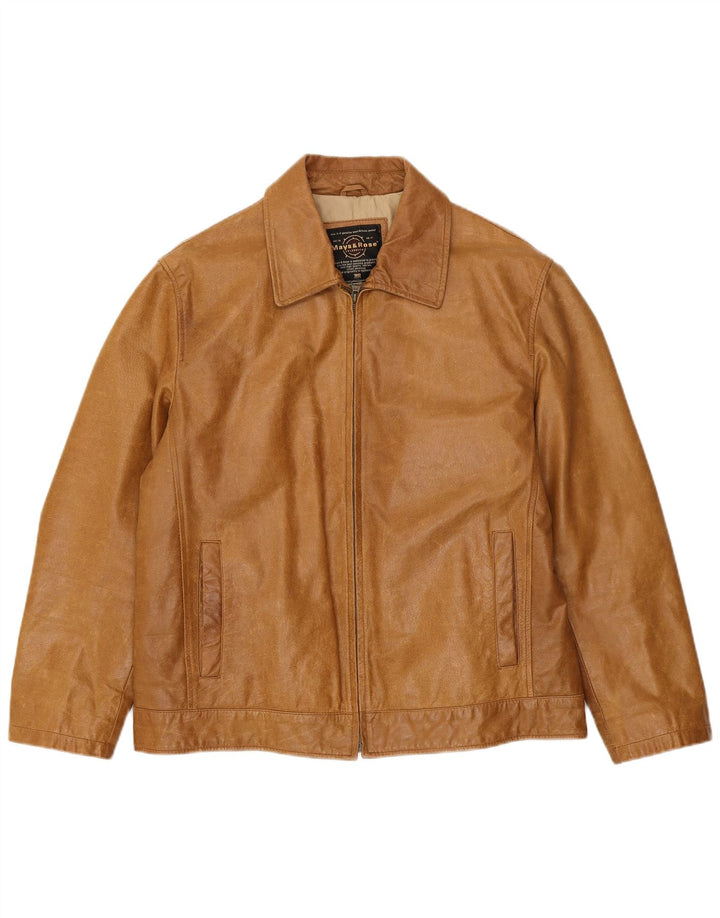 Mays & Rose muška kožna jakna UK 42 XL bež