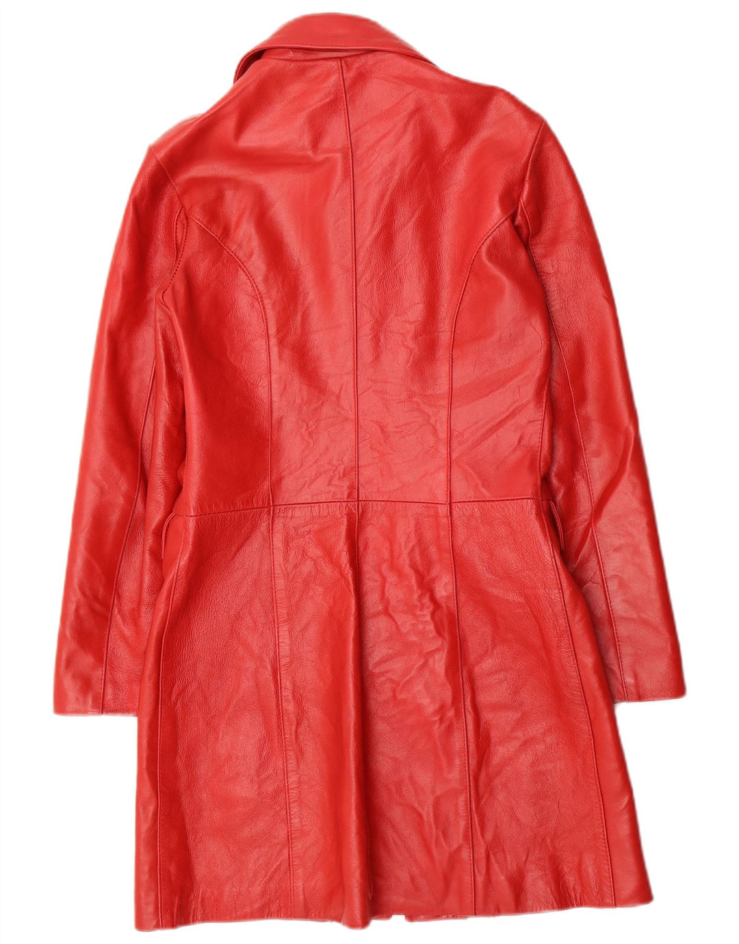 Vintage ženski kožni kaput UK 10 Small Red